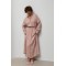 Костюм жіночий з мереживом віскоза рожевий Lurex