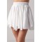 Юбка женская короткая молочная Lurex
