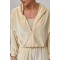 Костюм спортивный женский велюровый свободный кремовый Lurex