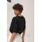 Футболка жіноча вільна чорна трикотажна Lurex