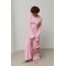 Костюм женский тройка с кардиганом трикотаж розовый Lurex