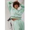 Спортивный костюм женский хлопковый оверсайз мятный Lurex