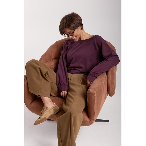 Комплект женский хлопковый кофта с майкой фиолетовый Lurex