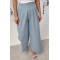 Штаны женские укороченные голубые Lurex