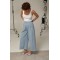 Штаны женские укороченные голубые Lurex
