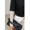 Лонгслив женский с кружевом хлопок черный Lurex