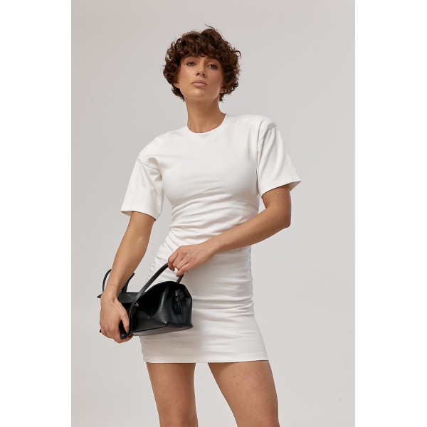 Платье женское трикотажное с акцентными плечами Lurex