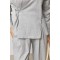 Костюм женский трикотажный свободный прямой серый Lurex
