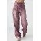 Джинси жіночі кольорові Baggy на завязках Lurex