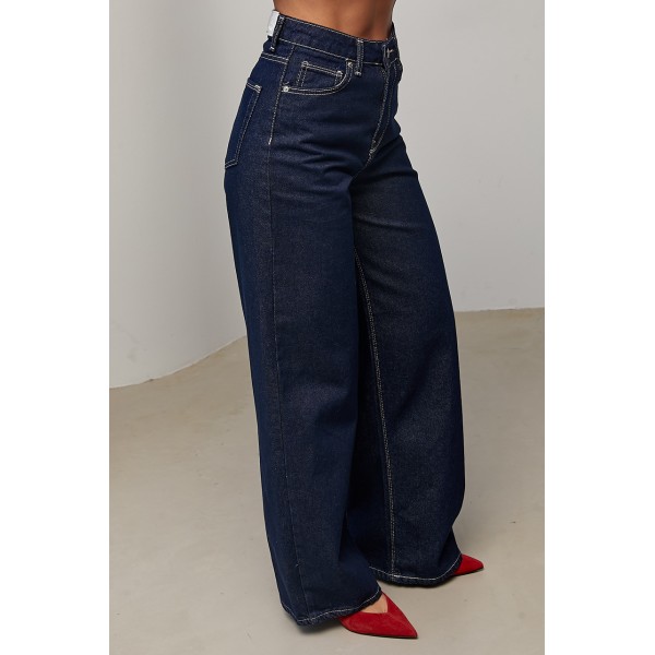 Джинси жіночі Wide Leg з високою посадкою Lurex