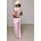 Костюм женский спортивный с брюками трикотаж розовый Lurex