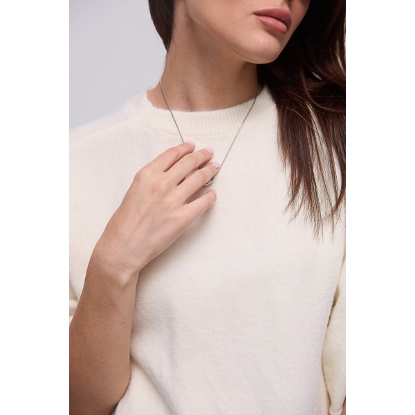 Кофта жіноча оверсайз короткий рукав молочна Lurex