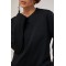 Костюм трикотажный женский хлопковый свободный черный Lurex