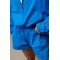 Костюм спортивный ветровка шорты плащевка синий Lurex