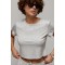 Костюм женский спортивный с брюками трикотаж серый Lurex