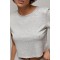 Костюм женский спортивный с брюками трикотаж серый Lurex