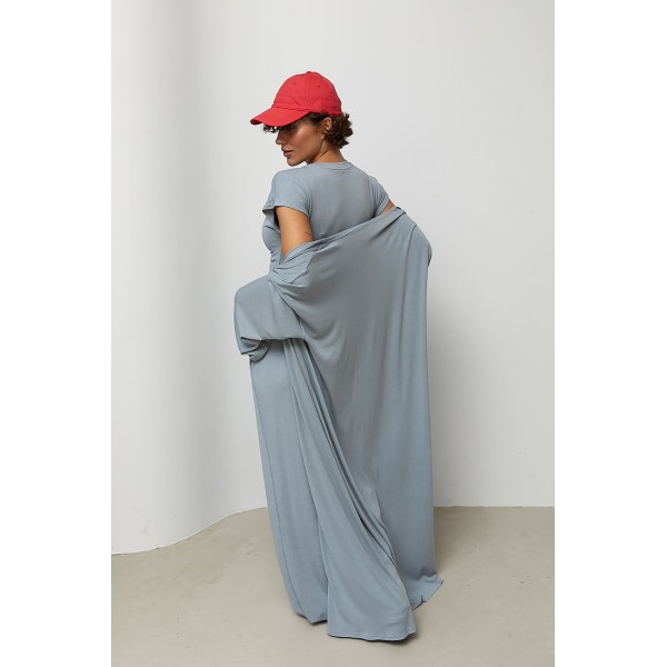 Костюм жіночий вільний з кардиганом джинсовий Lurex