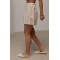 Шорты женские льняные свободные бежевые Lurex