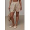 Шорты женские льняные свободные бежевые Lurex