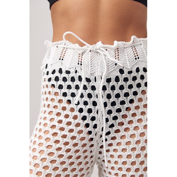 Брюки жіночі в техніці кроше Lurex