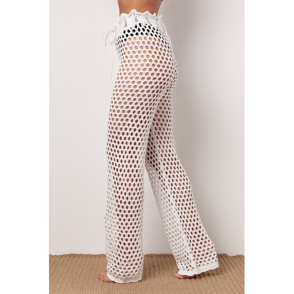 Брюки жіночі в техніці кроше Lurex