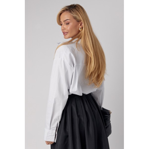 Сорочка жіноча oversize в смужку Lurex
