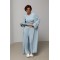 Костюм-тройка женский хлопок голубой Lurex