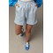Шорты женские спортивные свободные голубые Lurex