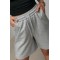 Шорты женские спортивные свободные хлопковые серый Lurex