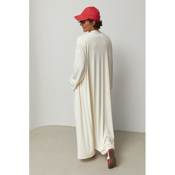 Костюм жіночий трійка трикотаж молочний Lurex