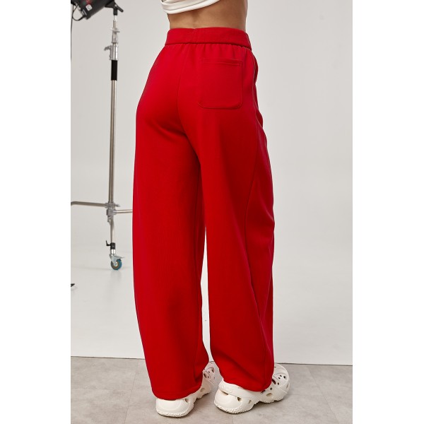 Штаны женские свободные красные Lurex