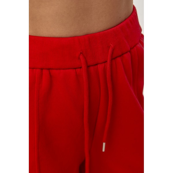 Штаны женские свободные красные Lurex