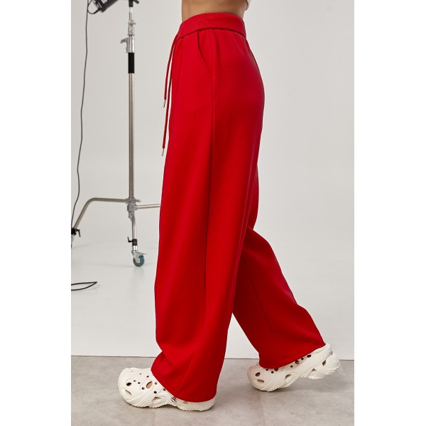 Штаны женские свободные красные Lurex