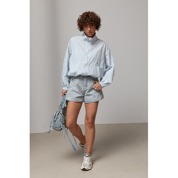 Ветровка женская легкая цветочная Lurex