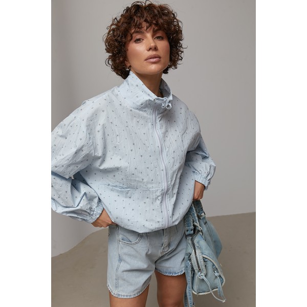 Ветровка женская легкая цветочная Lurex