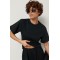 Костюм женский трикотажный с декоративными швами черный Lurex