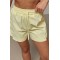 Шорты женские спортивные плащевка свободные желтые Lurex