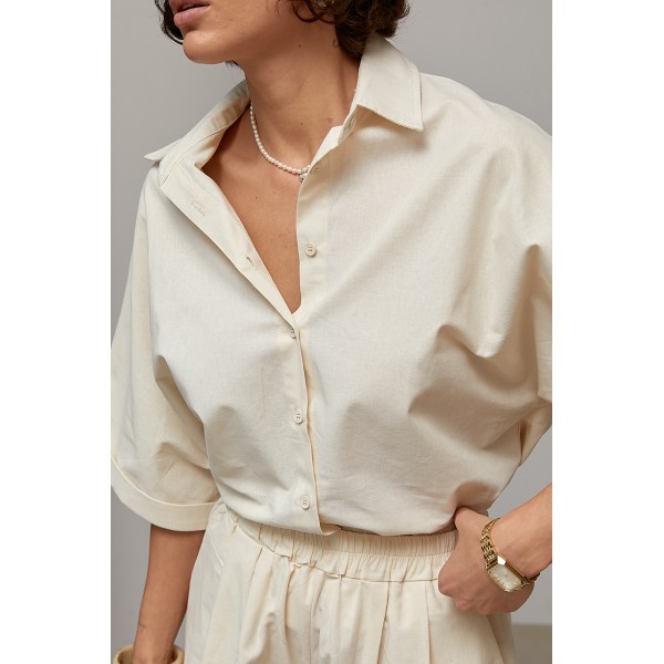 Костюм женский льняной лен бежевый Lurex