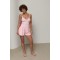 Костюм женский трикотажный с шортами розовый Lurex