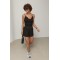 Костюм женский трикотажный с шортами черный Lurex