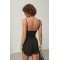 Костюм женский трикотажный с шортами черный Lurex