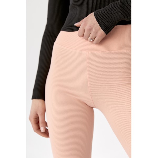 Лосины женские трикотажные в рубчик Lurex