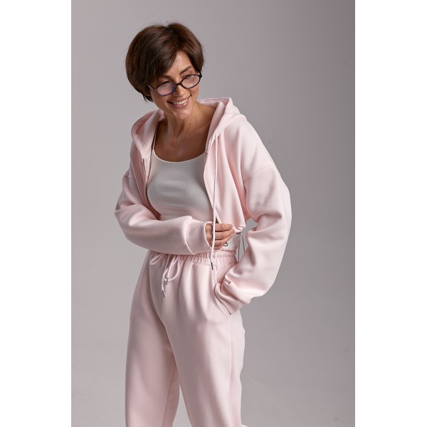 Спортивний костюм жіночий з коротким худі Lurex