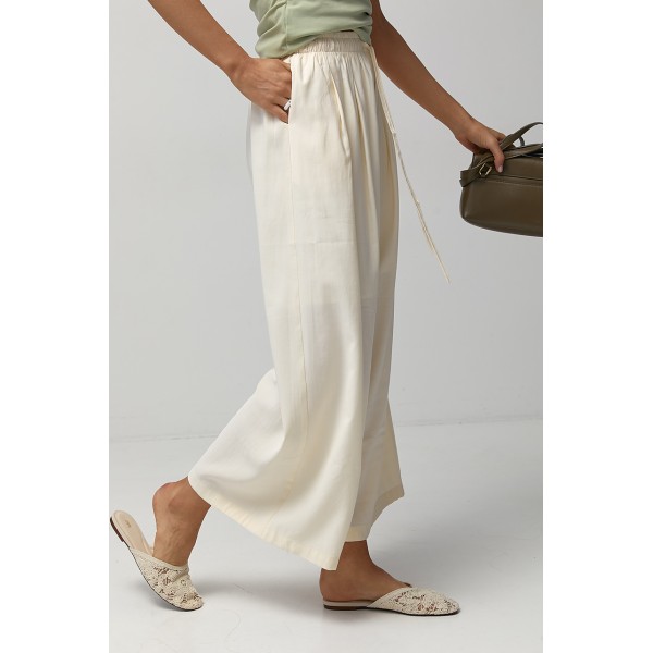 Кюлоты женские кремовые Lurex
