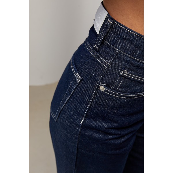 Джинси жіночі Wide Leg з високою посадкою Lurex