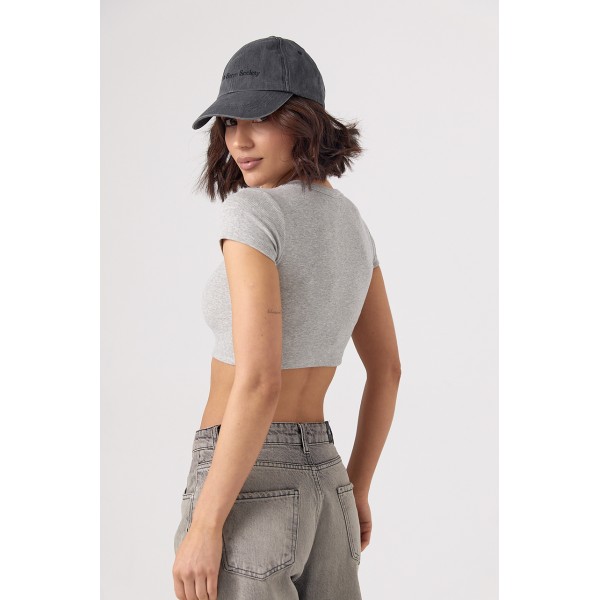 Футболка жіноча коротка з ведмедиком Lurex