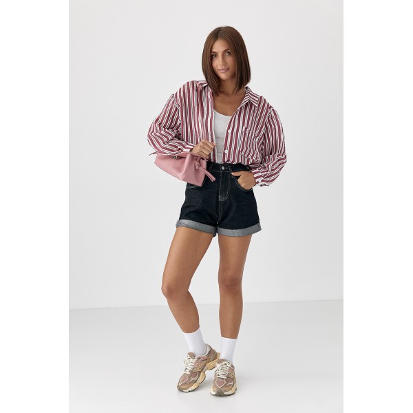 Сорочка жіноча класична в смужку Lurex