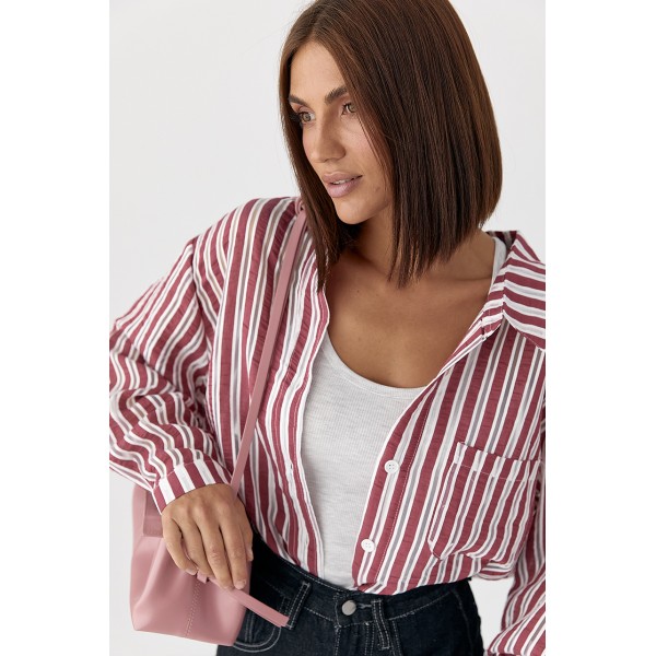 Сорочка жіноча класична в смужку Lurex