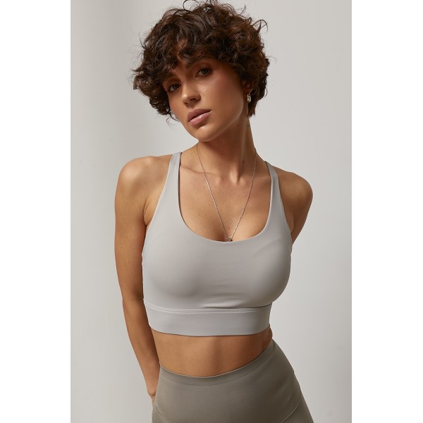 Топ женский спортивный с чашечками Lurex
