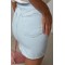 Юбка женская джинсовая мини кокетка голубая Lurex